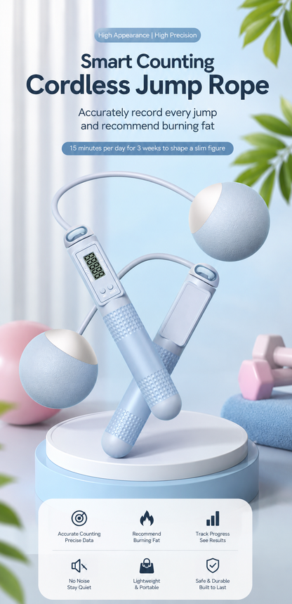 Smart Weighted Jump Rope with Electronic Counter