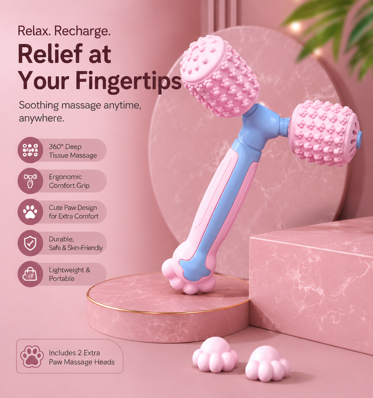 Yoga Silicone Massage Stick for Muscle Relaxation